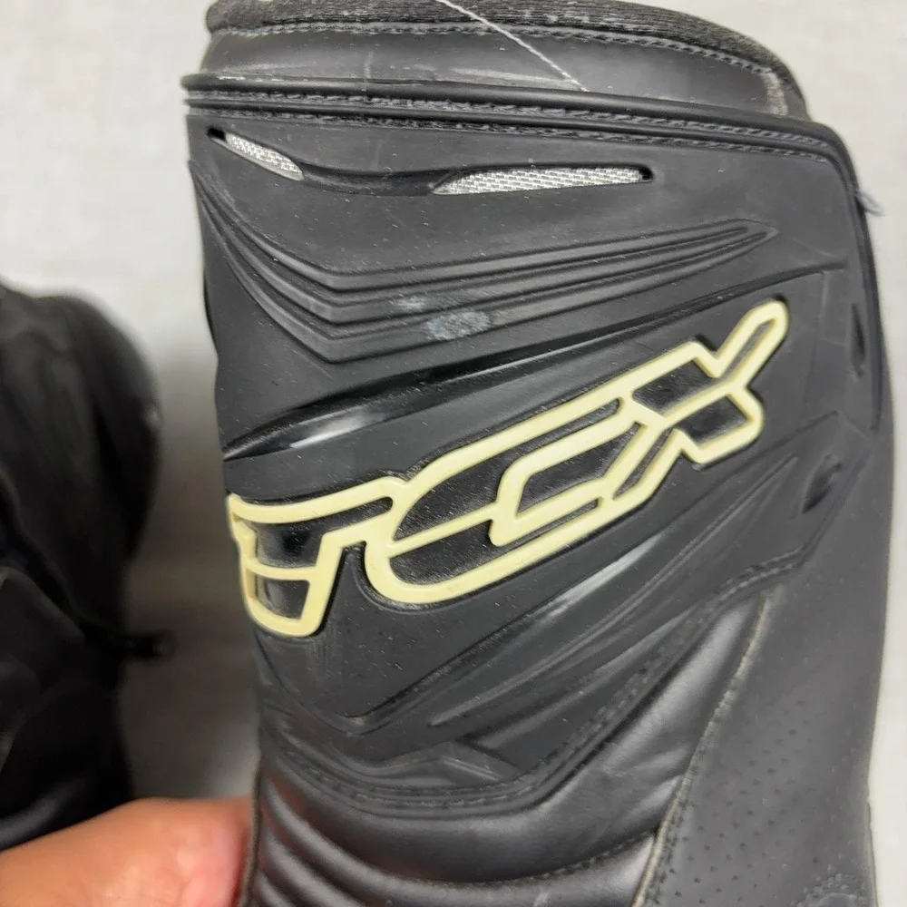 Sidi TCX Boots Mens Size 10 Black Leather Motorcycle Sport Touring Riding Gear